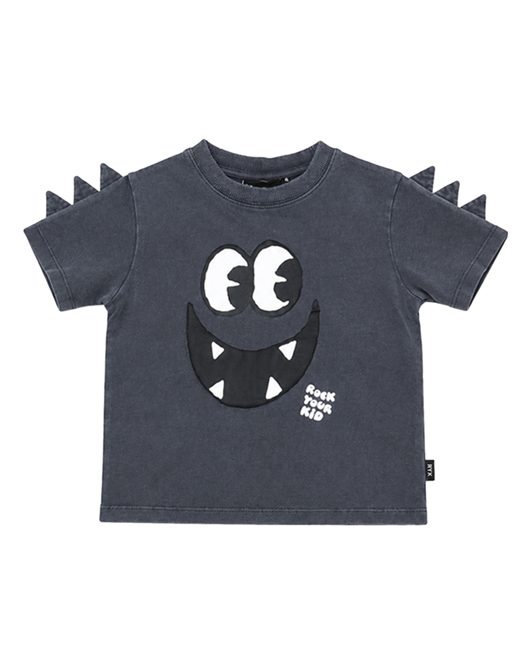 OLLIE TEE IN CHARCOAL GREY