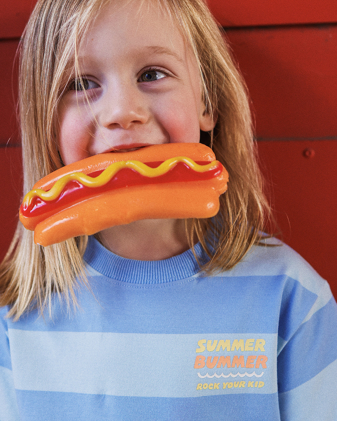 VINCE TEE IN BLUE STRIPE