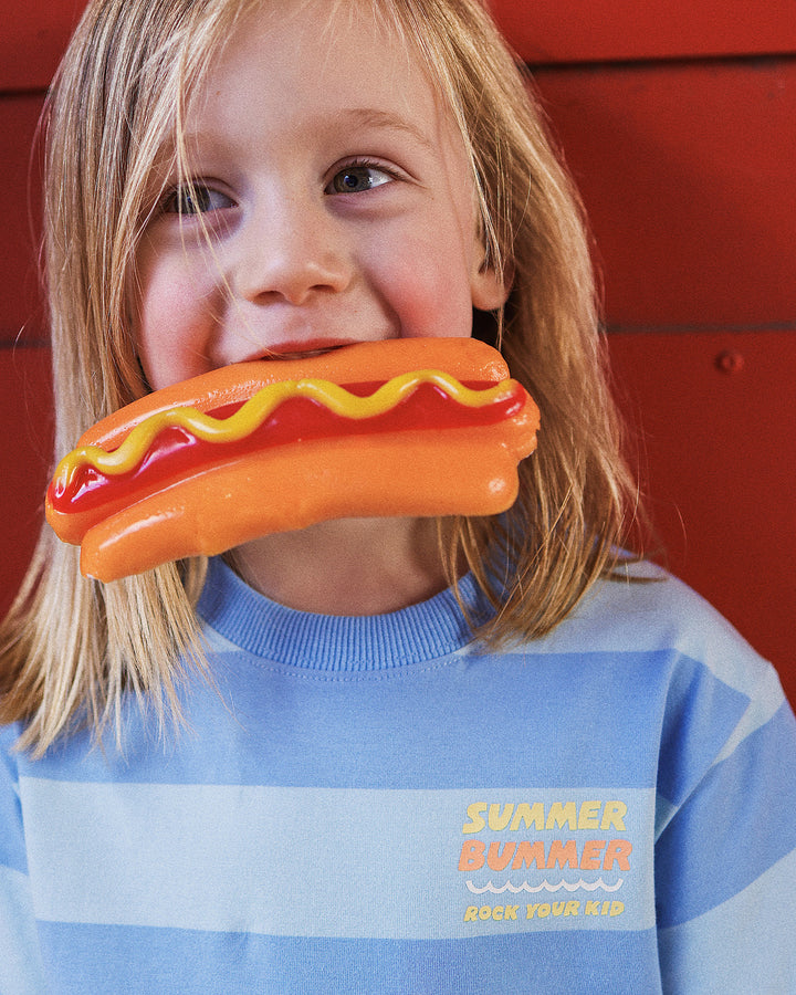 VINCE TEE IN BLUE STRIPE