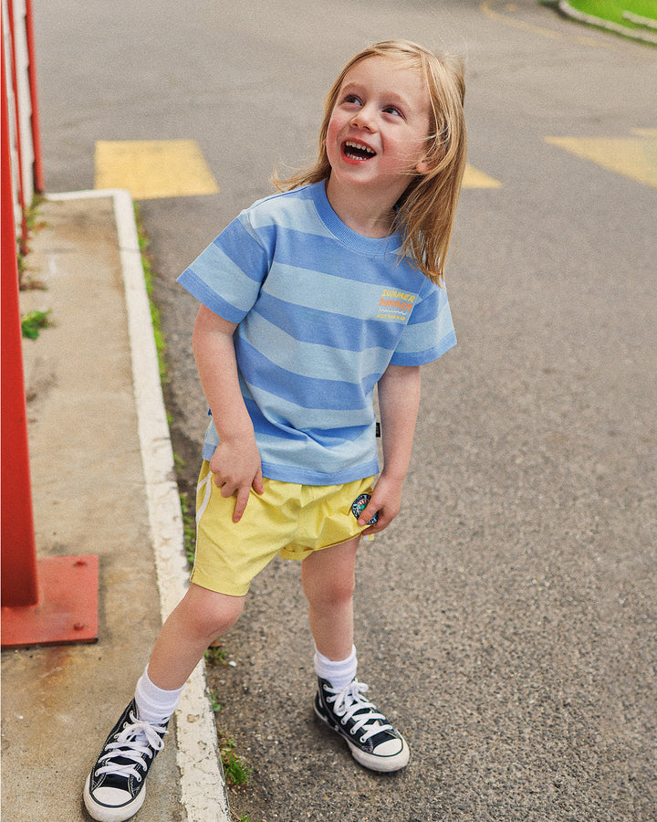 VINCE TEE IN BLUE STRIPE