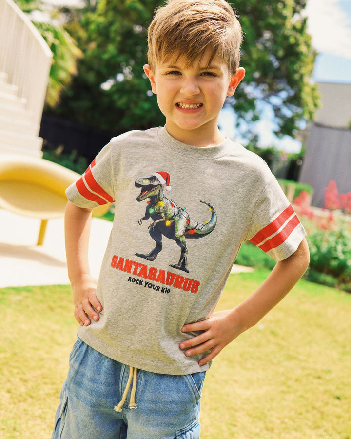 HARRIS TEE IN GREY MARLE