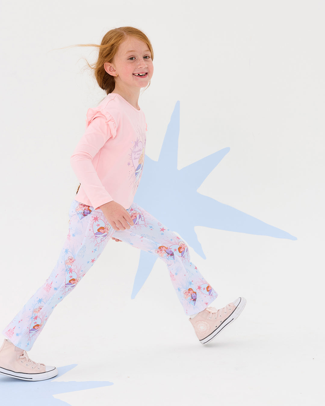 FROZEN WINTER SKY FLARE LEGGINGS