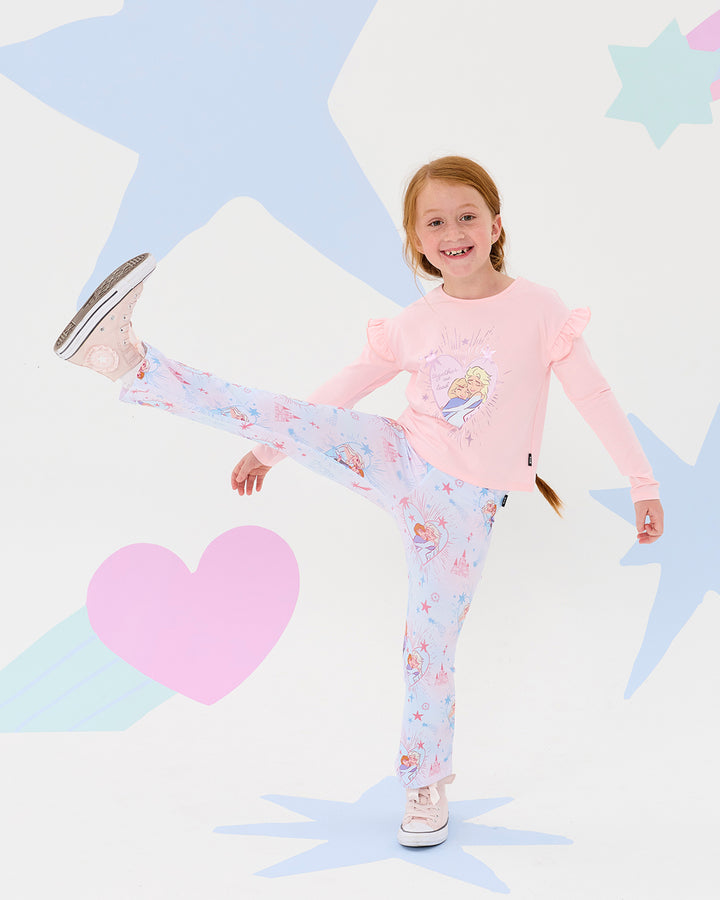 FROZEN WINTER SKY FLARE LEGGINGS