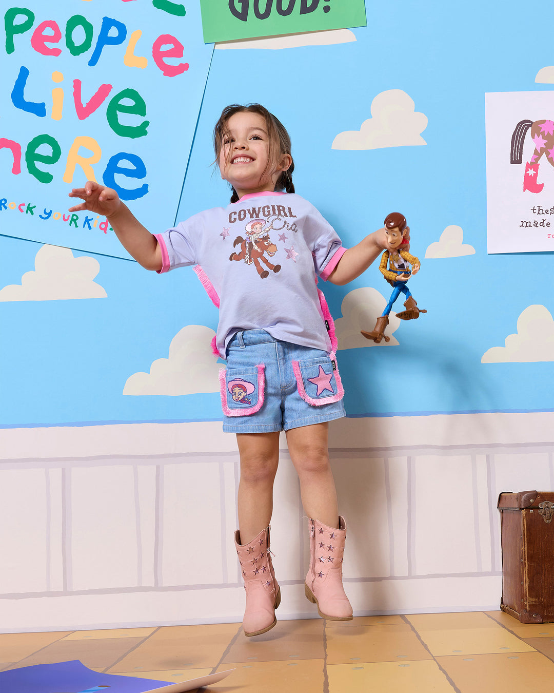 TOY STORY TASSEL SHORT - BLUE | Rock Your Baby