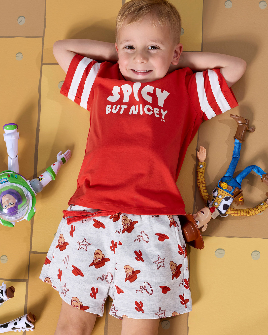 TOY STORY SHORT - GREY MARLE | Rock Your Baby