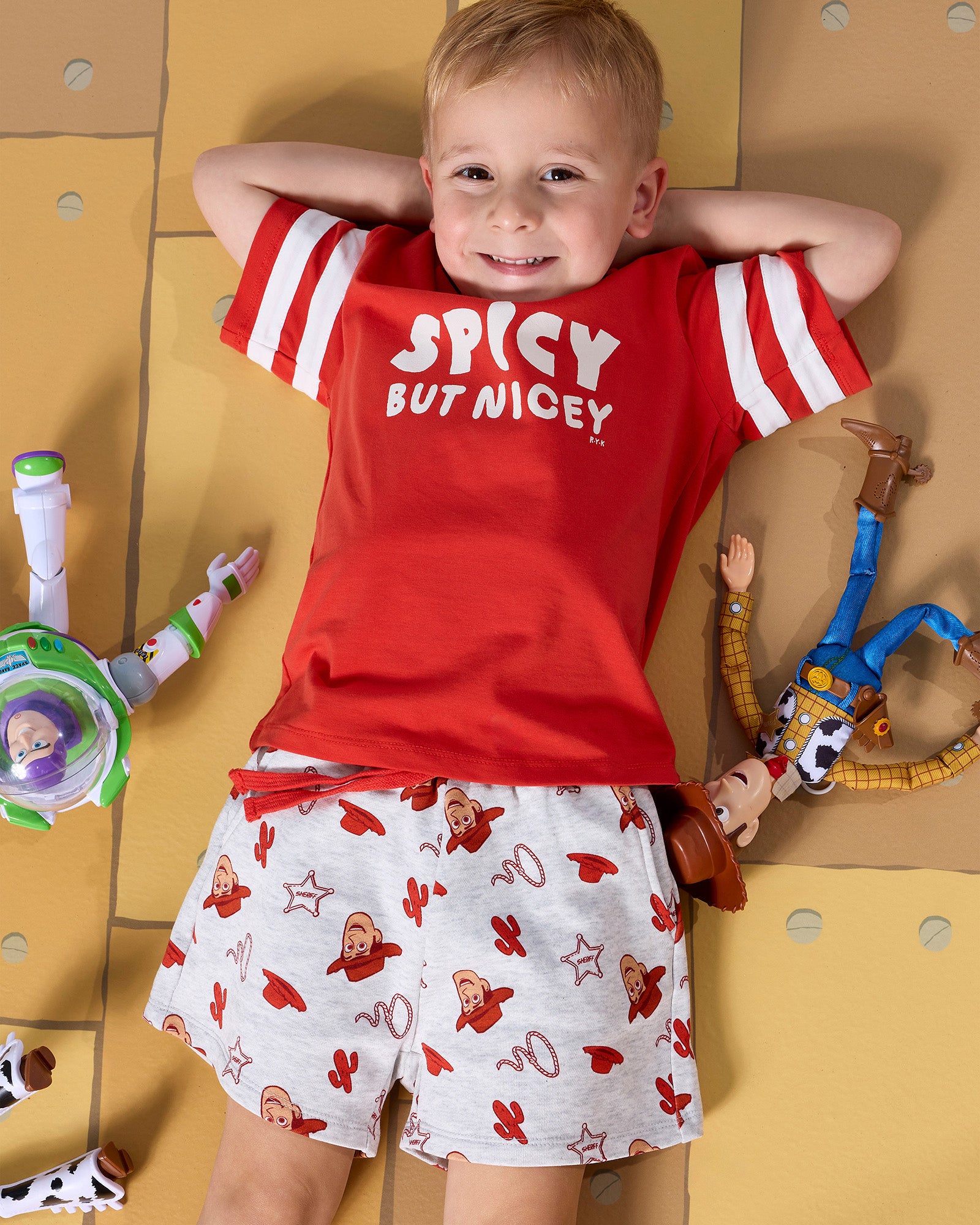 TOY STORY SHORT - GREY MARLE | Rock Your Baby