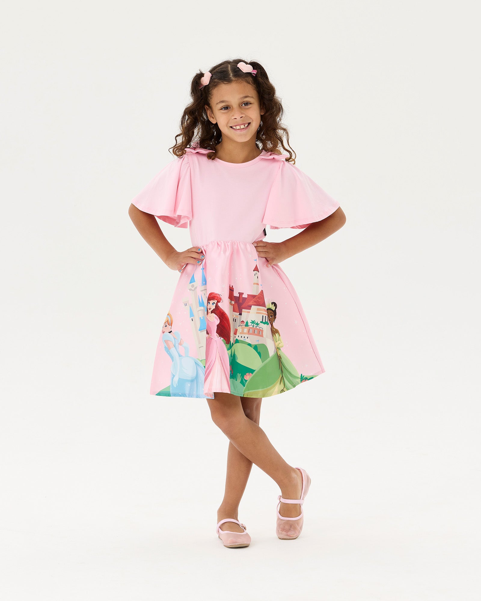 DISNEY PRINCESS FRILL BORDER DRESS