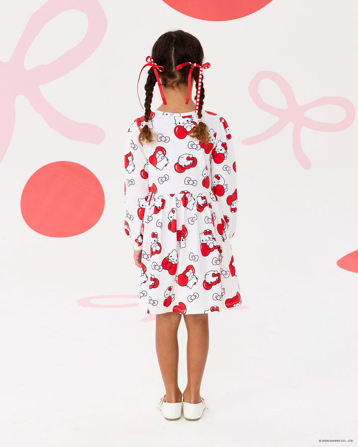 HELLO KITTY QUIRKY LONG SLEEVE JERSEY DRESS