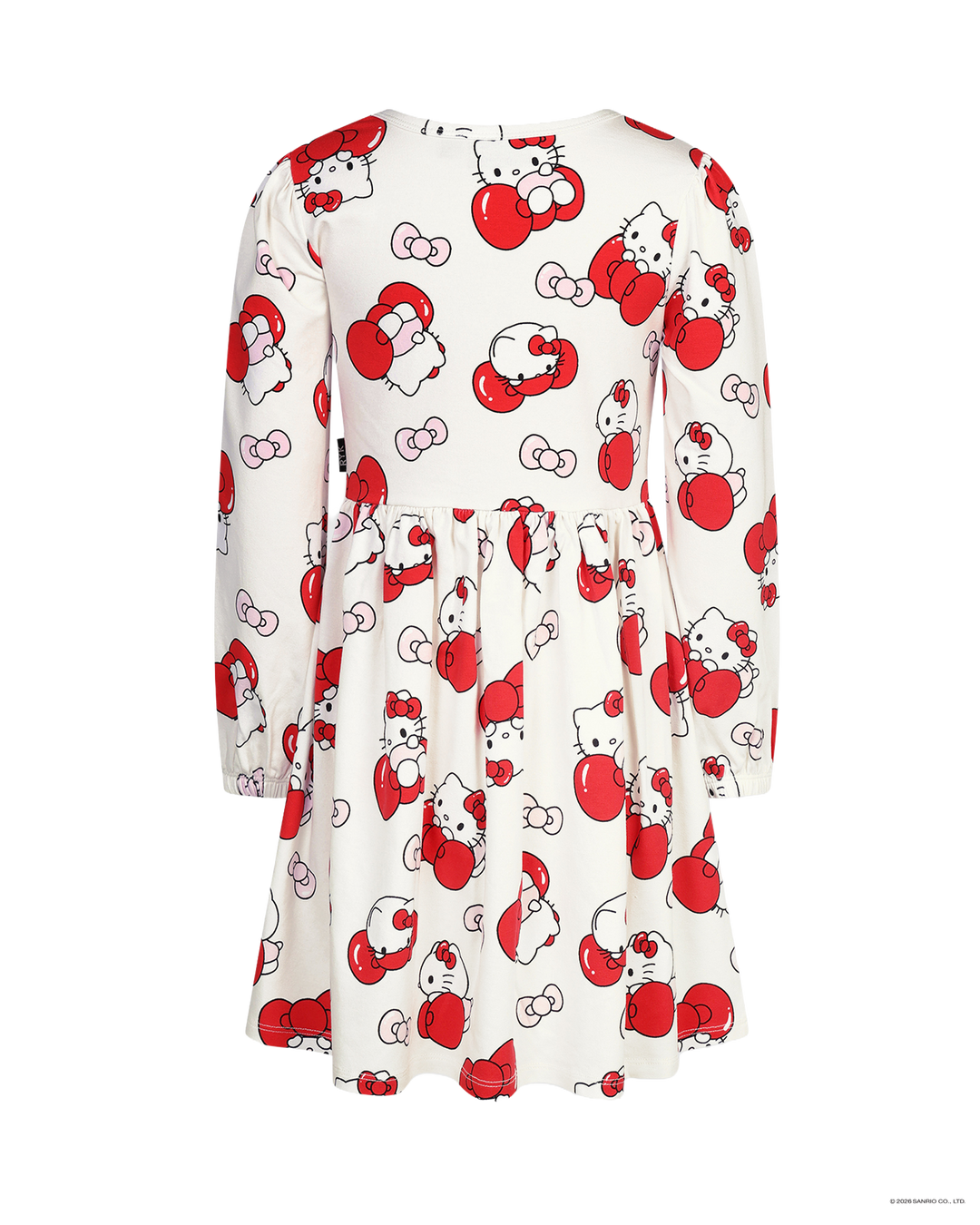 HELLO KITTY QUIRKY LONG SLEEVE JERSEY DRESS