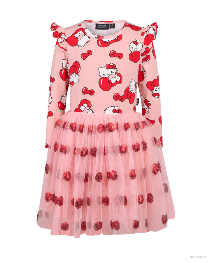 HELLO KITTY QUIRKY LONG SLEEVE TULLE DRESS