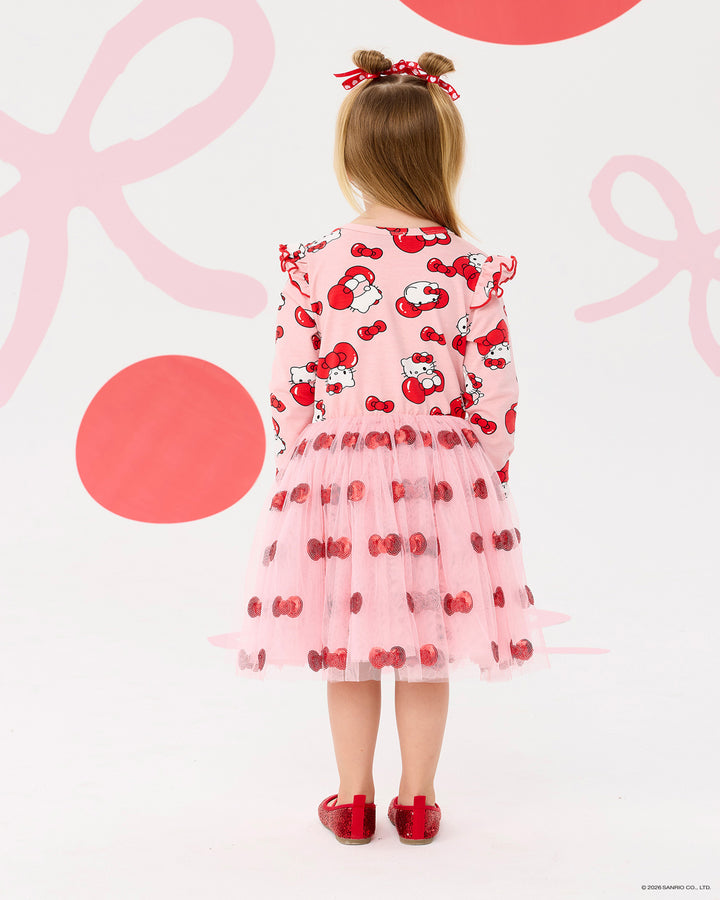 HELLO KITTY QUIRKY LONG SLEEVE TULLE DRESS