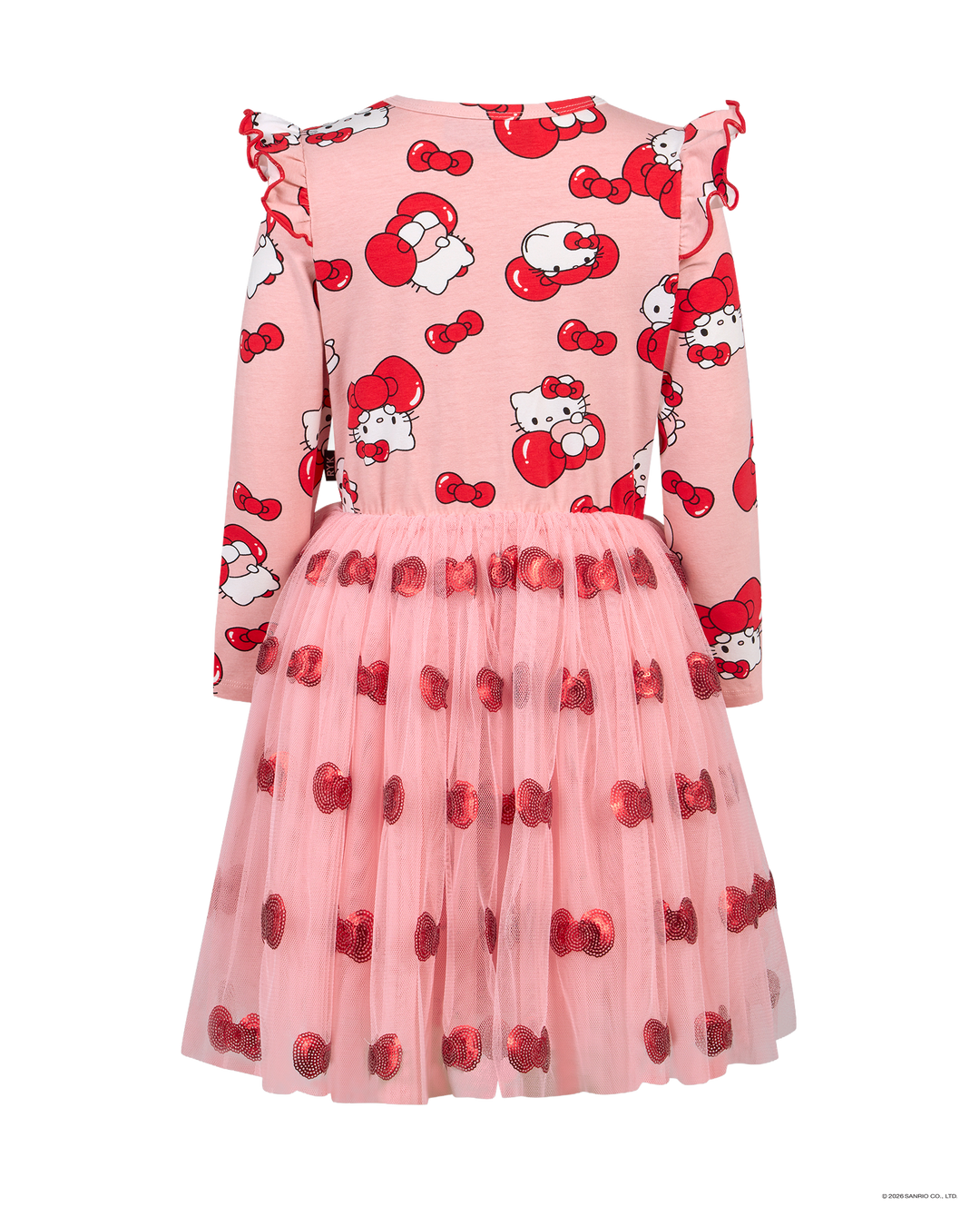 HELLO KITTY QUIRKY LONG SLEEVE TULLE DRESS
