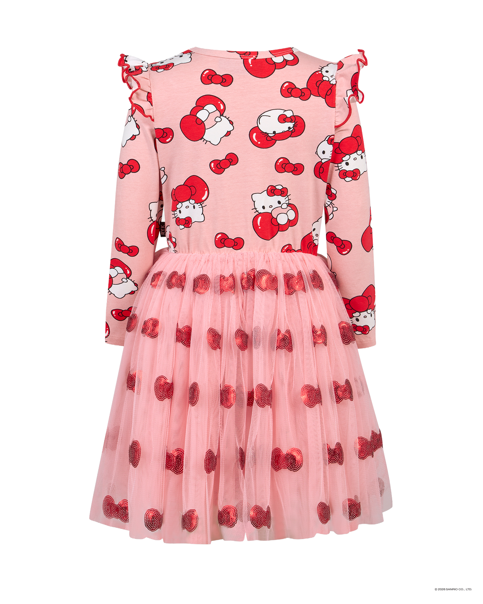 HELLO KITTY QUIRKY LONG SLEEVE TULLE DRESS