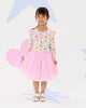 DISNEY PRINCESS FLORAL HEARTS LONG SLEEVE TULLE DRESS