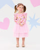 DISNEY PRINCESS CANDY HEARTS LONG SLEEVE FRILL DRESS