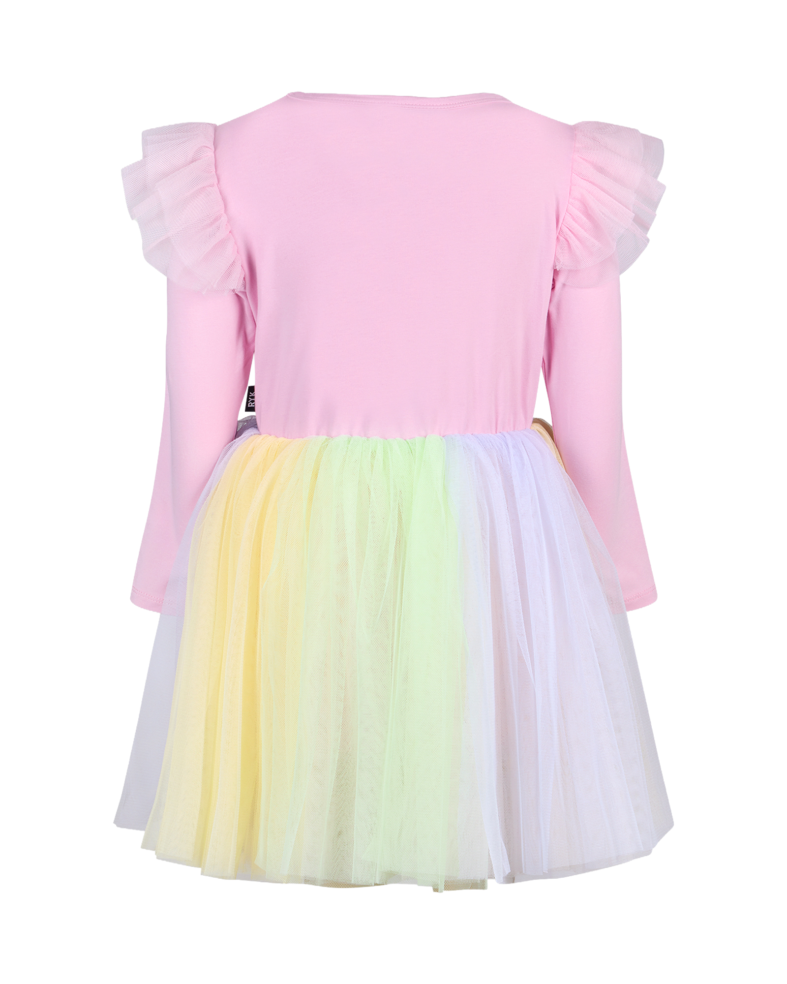 DISNEY PRINCESS RAINBOW LONG SLEEVE TRIO DRESS