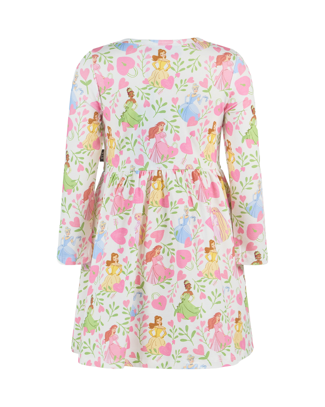 DISNEY PRINCESS FLORAL HEARTS LONG SLEEVE JERSEY DRESS