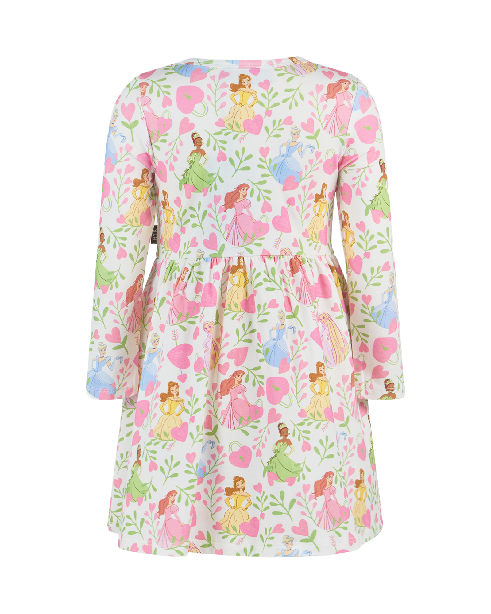 DISNEY PRINCESS FLORAL HEARTS LONG SLEEVE JERSEY DRESS