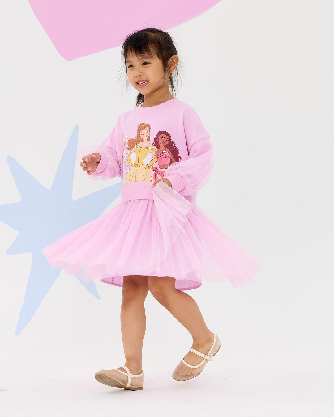 DISNEY PRINCESS BORDER JUMPER DRESS