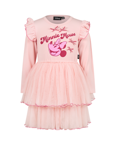 MINNIE MOUSE FRILL LONG SLEEVE TULLE DRESS