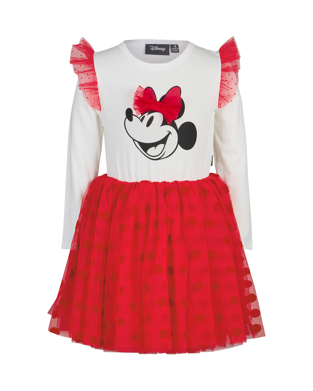 MINNIE MOUSE LONG SLEEVE DOT DRESS | Rock Your Baby