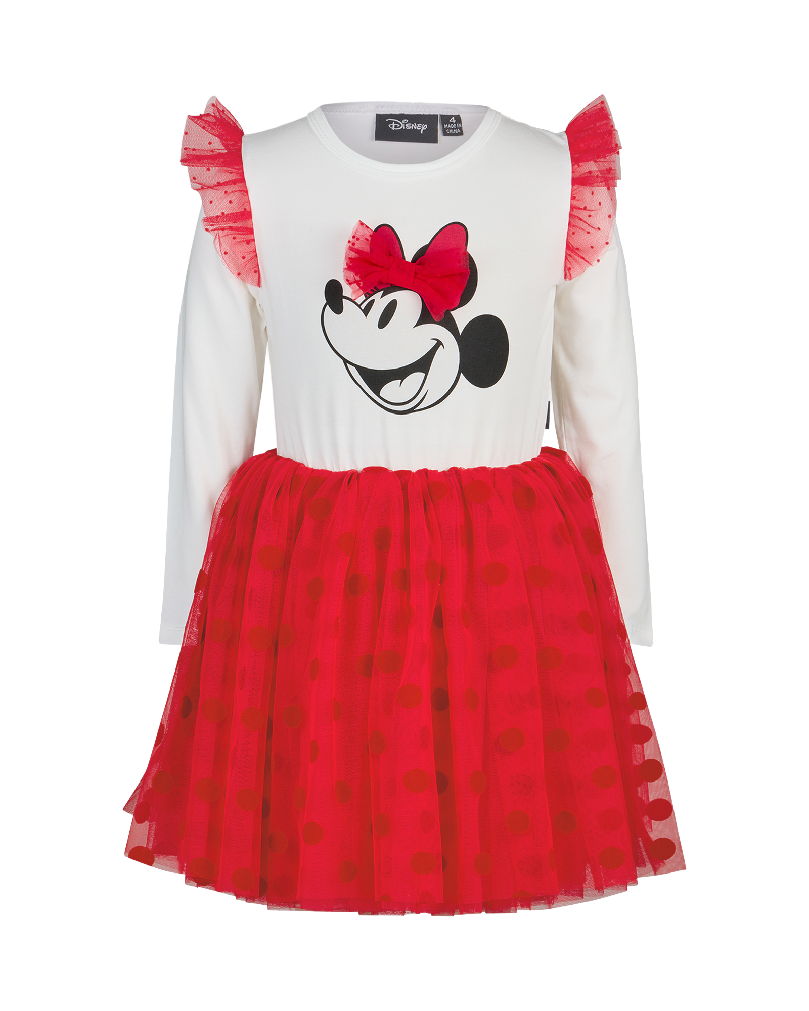 MINNIE MOUSE LONG SLEEVE DOT DRESS | Rock Your Baby