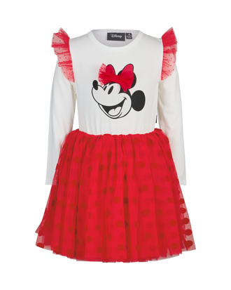 MINNIE MOUSE LONG SLEEVE DOT DRESS