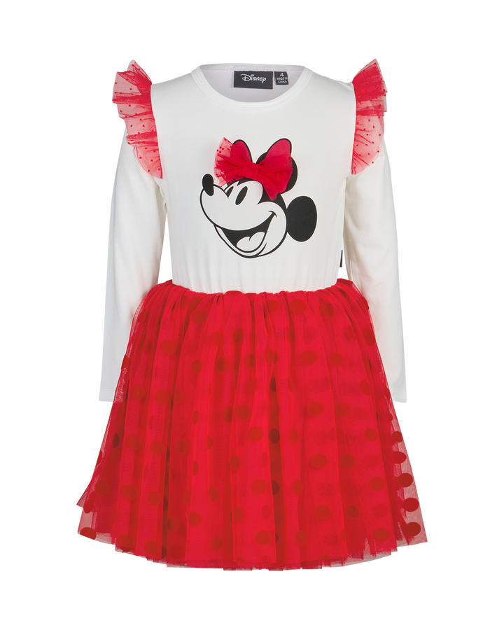 MINNIE MOUSE LONG SLEEVE DOT DRESS | Rock Your Baby