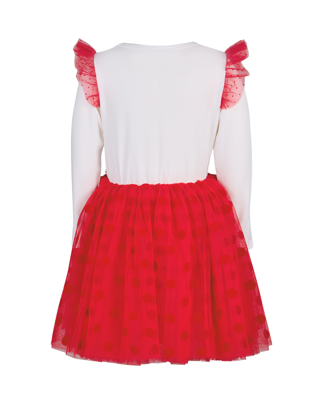 MINNIE MOUSE LONG SLEEVE DOT DRESS