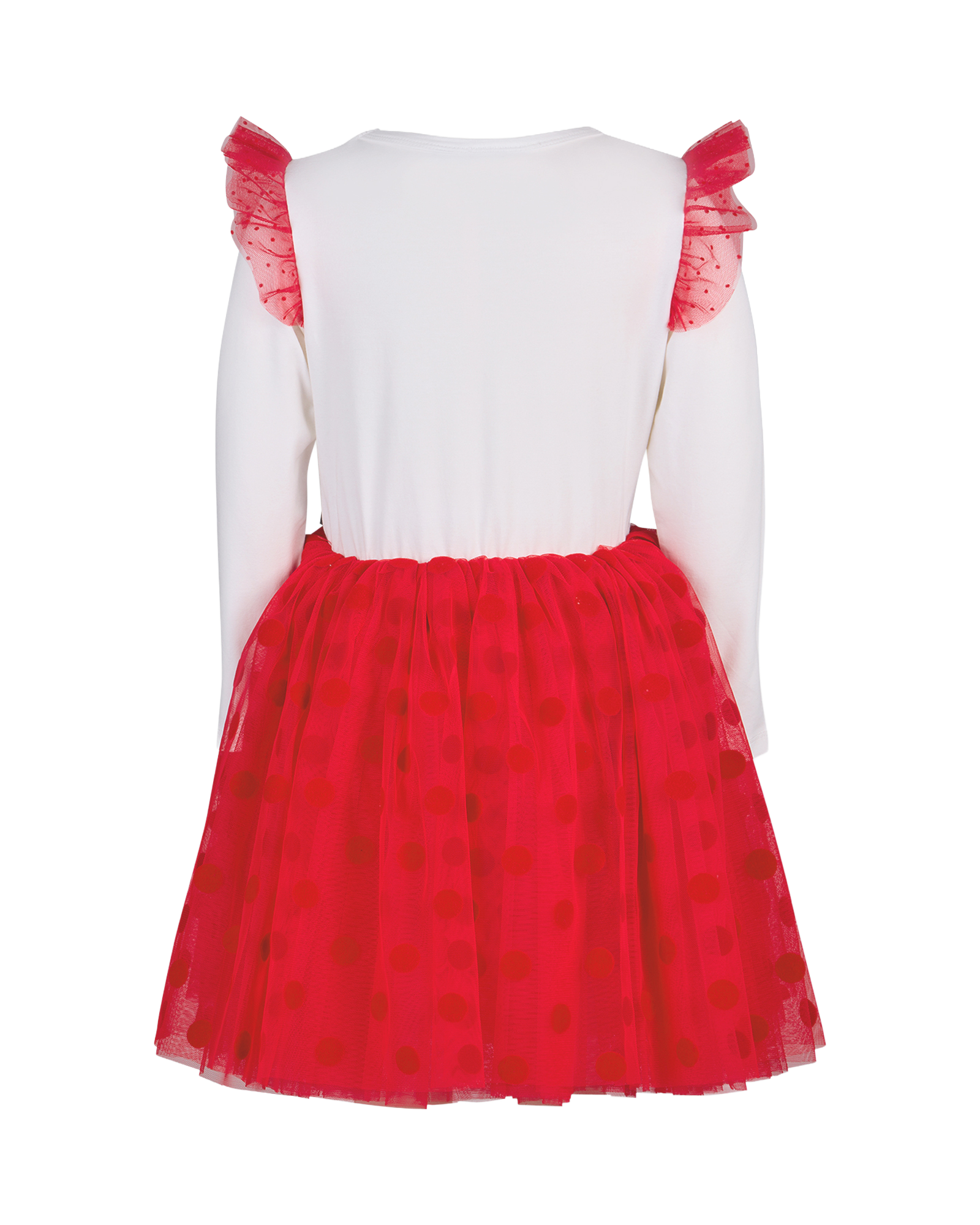 MINNIE MOUSE LONG SLEEVE DOT DRESS