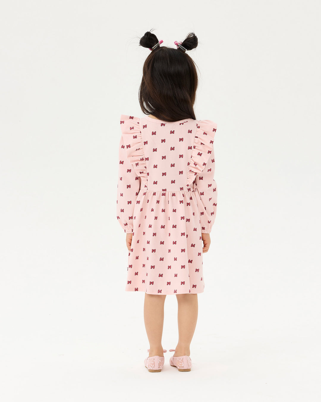 MINNIE MOUSE MINNIE BOW LONG SLEEVE JERSEY DRESS