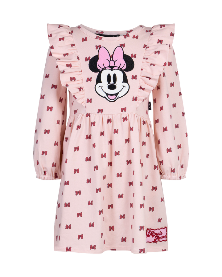 MINNIE MOUSE MINNIE BOW LONG SLEEVE JERSEY DRESS