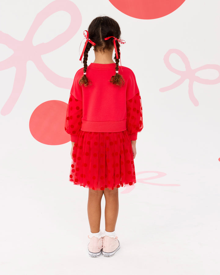 MINNIE MOUSE MINI BOW JUMPER DRESS