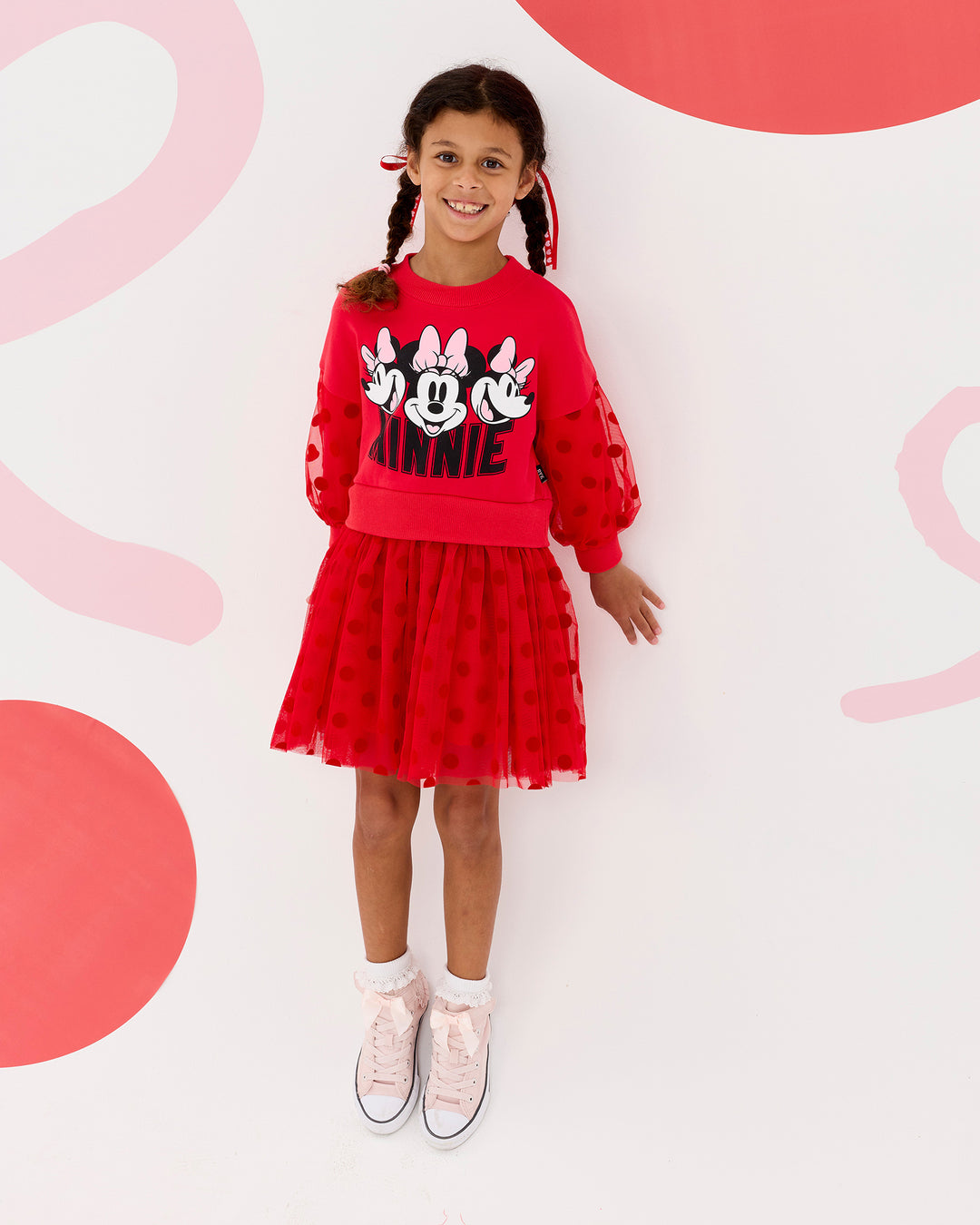 MINNIE MOUSE MINI BOW JUMPER DRESS | Rock Your Baby