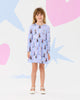 FROZEN STRIPE LONG SLEEVE JERSEY DRESS