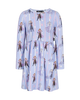 FROZEN STRIPE LONG SLEEVE JERSEY DRESS