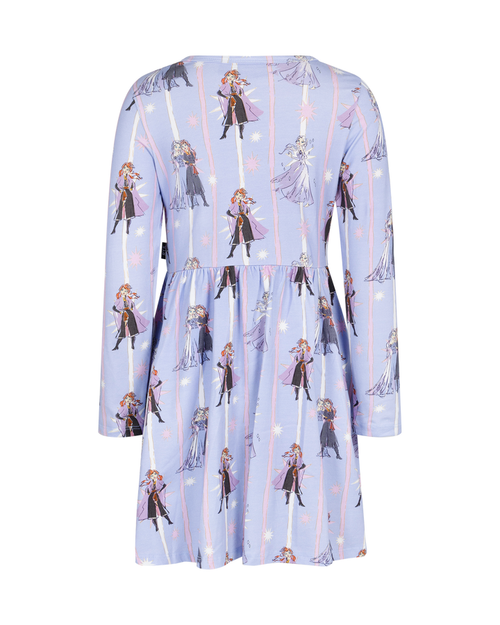 FROZEN STRIPE LONG SLEEVE JERSEY DRESS
