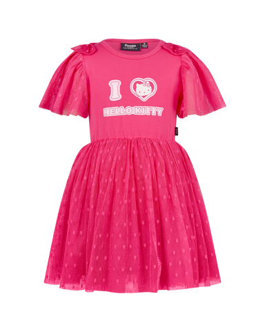 HELLO KITTY I HEART SHORT SLEEVE DOT DRESS