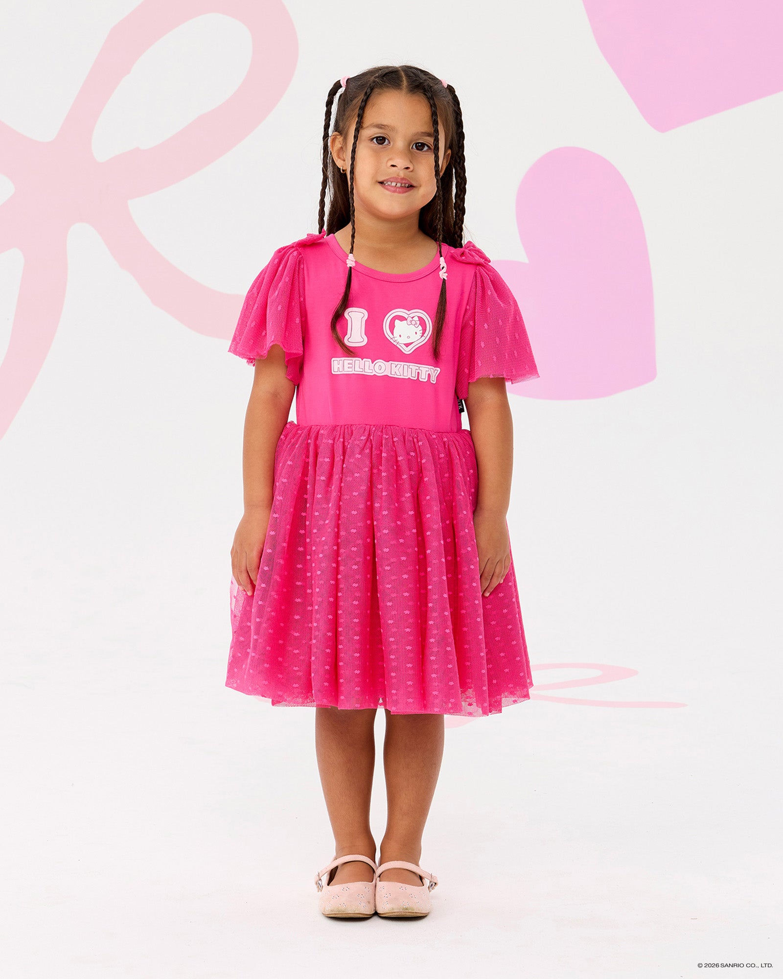 HELLO KITTY I HEART SHORT SLEEVE DOT DRESS | Rock Your Baby