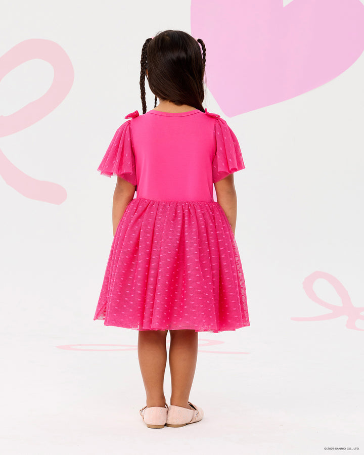 HELLO KITTY I HEART SHORT SLEEVE DOT DRESS