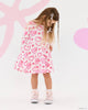 HELLO KITTY STICKERS LONG SLEEVE FLARE DRESS