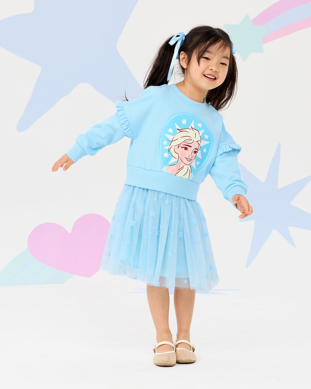 FROZEN ELSA SPARKLE JUMPER DRESS