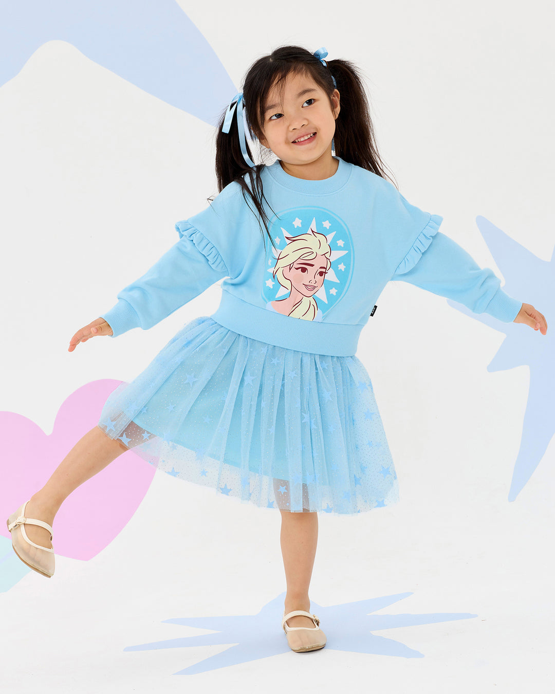 FROZEN ELSA SPARKLE JUMPER DRESS
