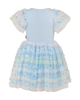 FROZEN ICY DELIGHT FRILL SEQUIN DRESS