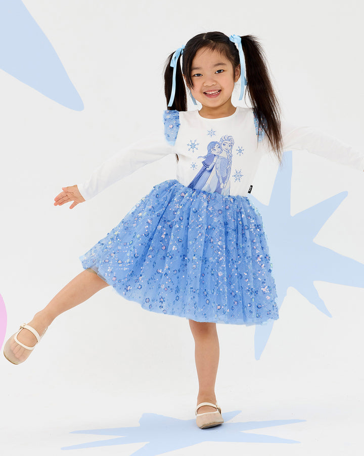 FROZEN ICY DELIGHT SEQUIN DRESS | Rock Your Baby