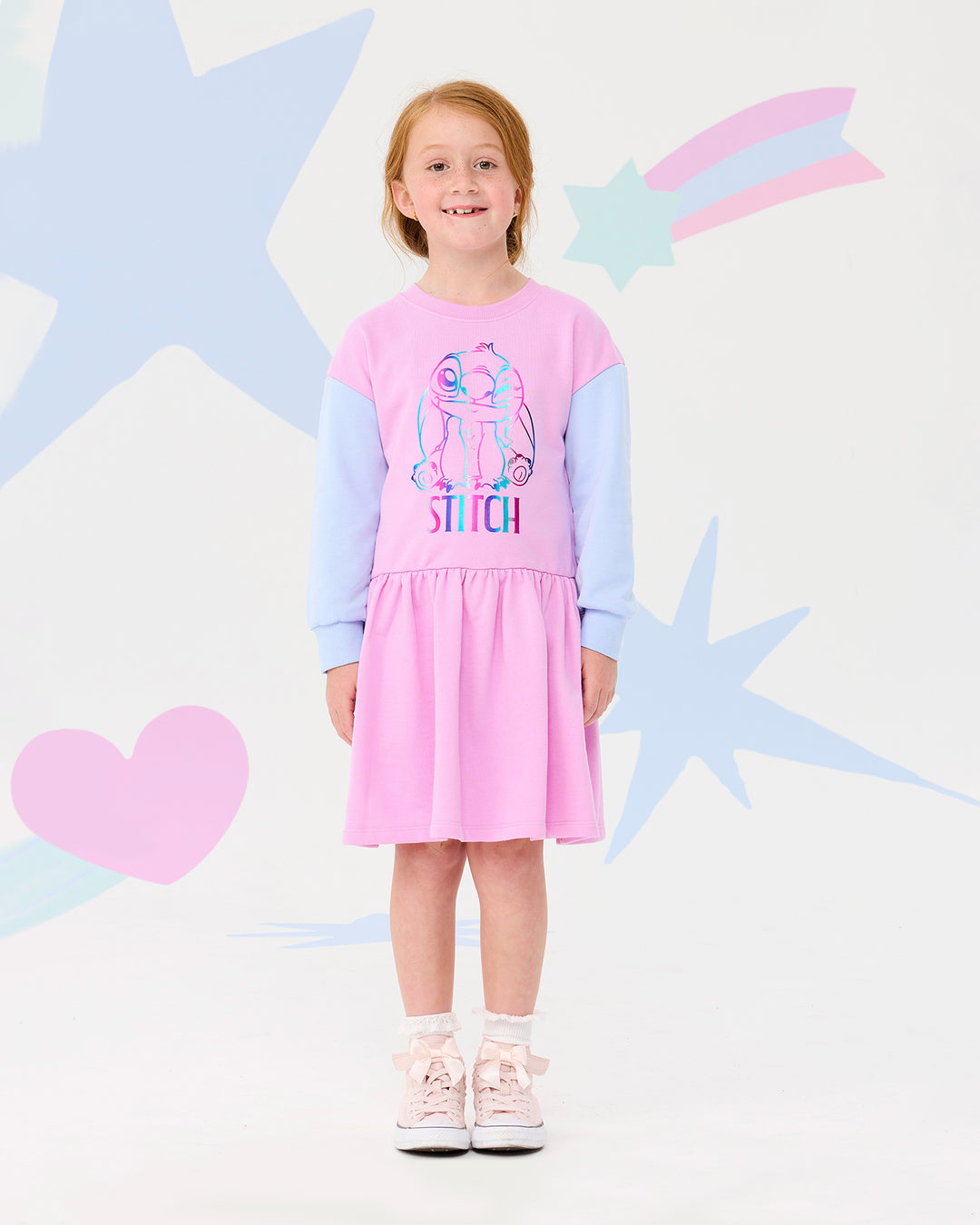 DISNEY STITCH CONTRAST JUMPER DRESS | Rock Your Baby