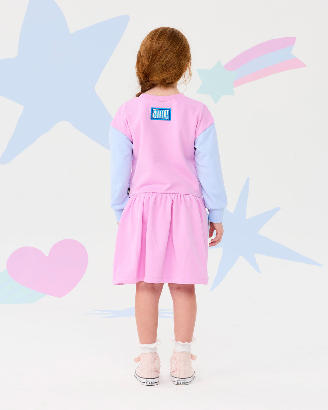 DISNEY STITCH CONTRAST JUMPER DRESS