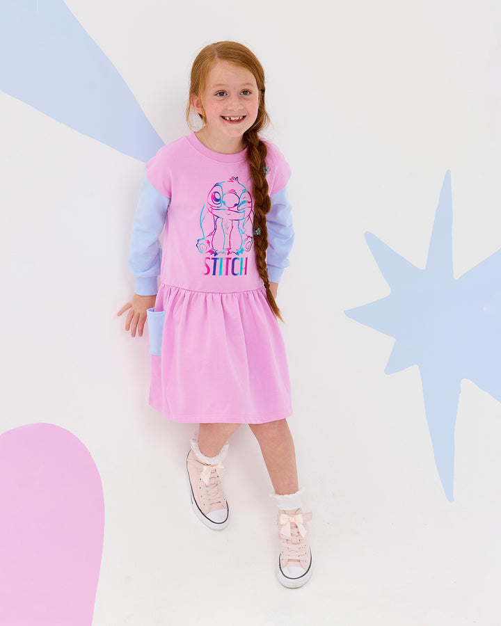 DISNEY STITCH CONTRAST JUMPER DRESS