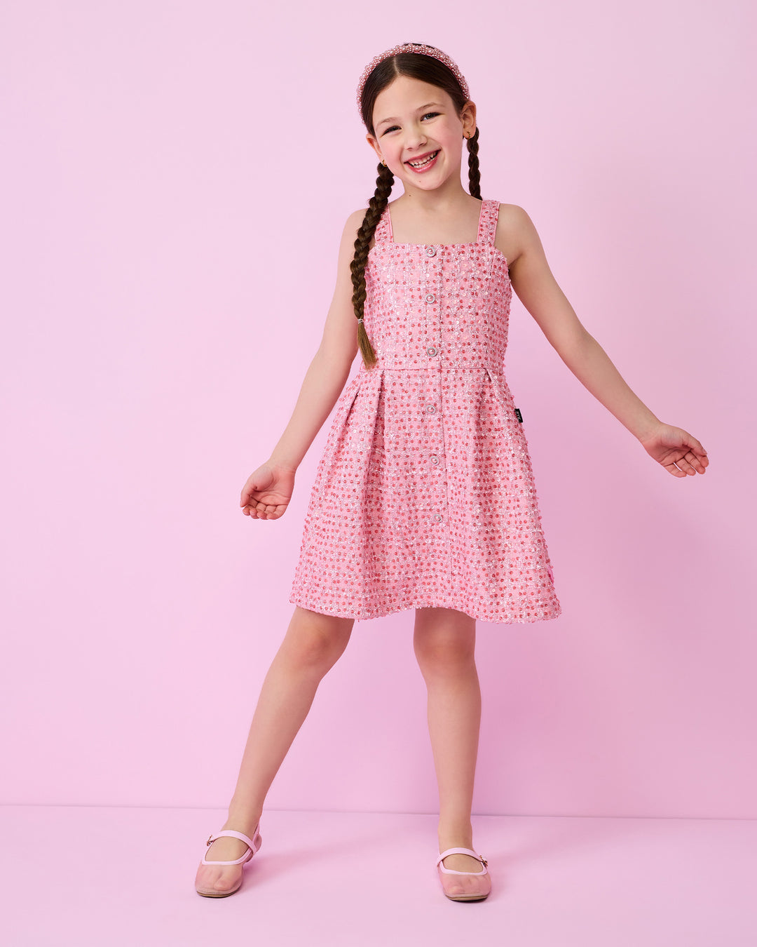 BARBIE SEQUIN TWEED DRESS