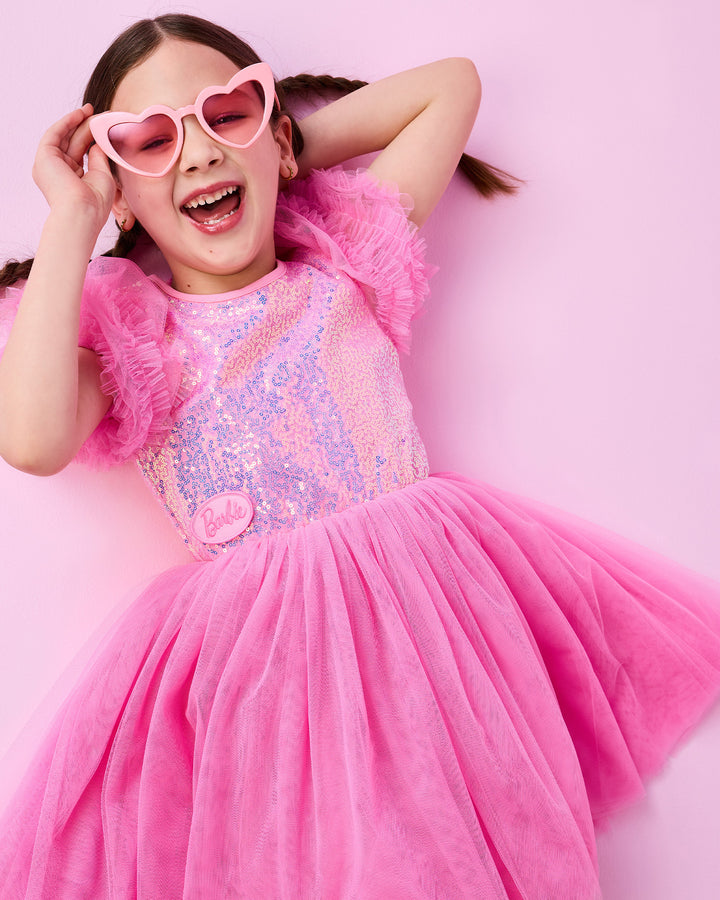 BARBIE TULLE SEQUIN DRESS